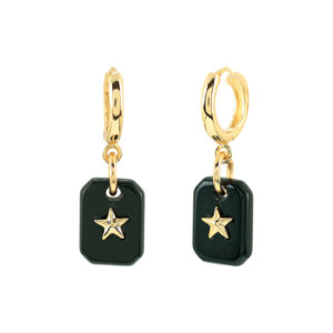 ARO CON ESTRELLA CON CRISTAL FACETADO