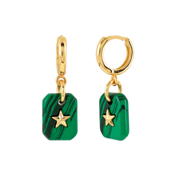 ARO CON ESTRELLA  CON CRISTAL FACETADO