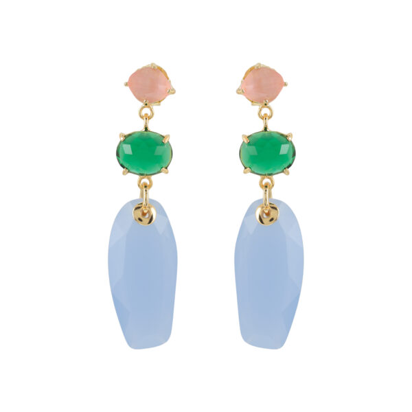 3 PIECE CRYSTAL EARRING