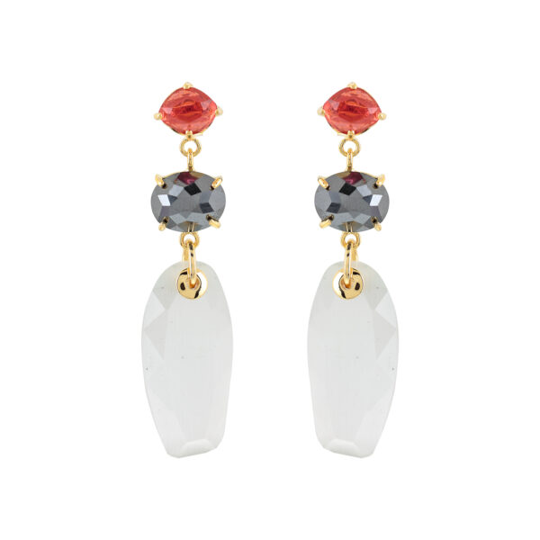 3 PIECE CRYSTAL EARRING