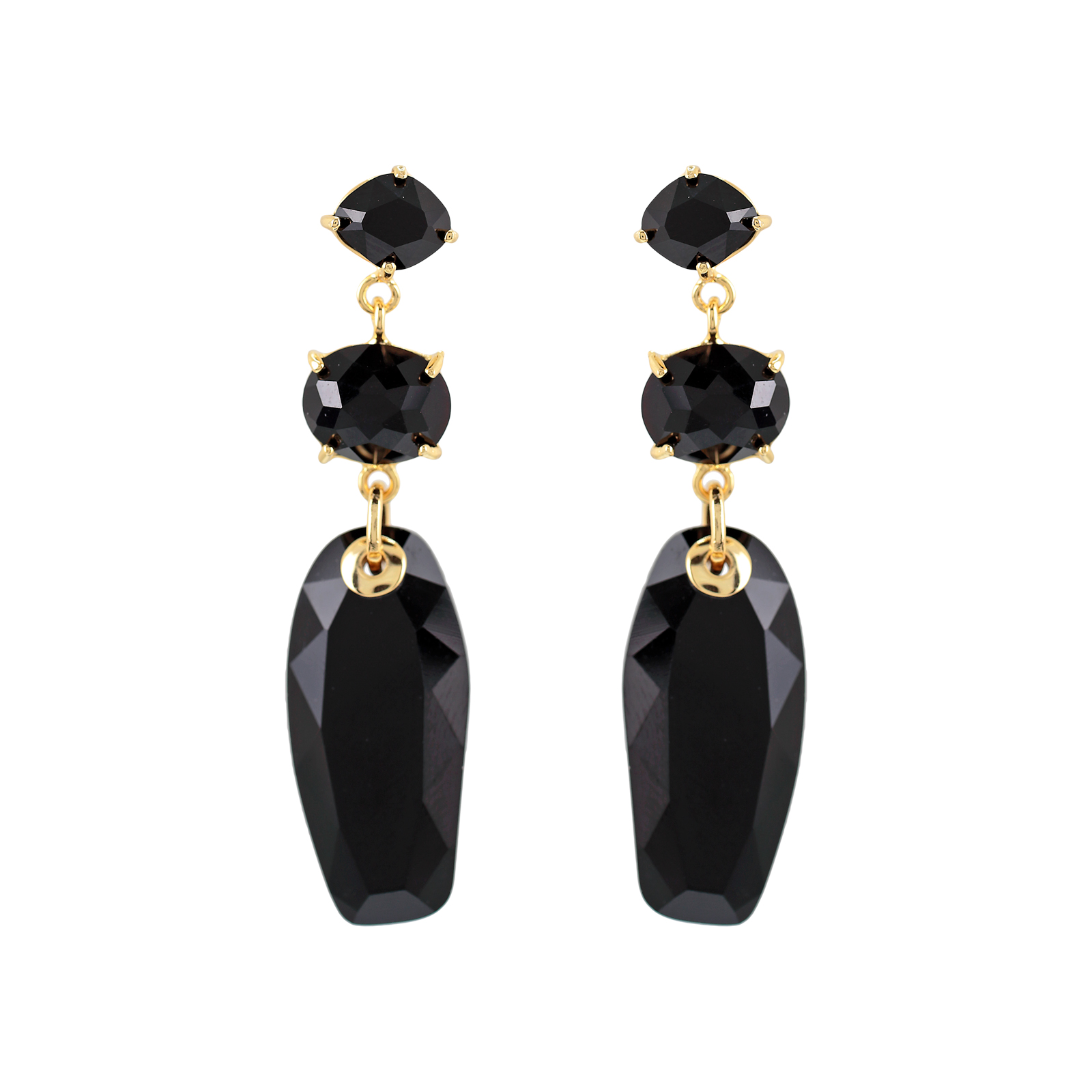 3 PIECE CRYSTAL EARRING