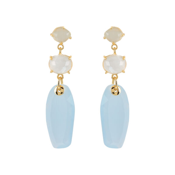 3 PIECE CRYSTAL EARRING