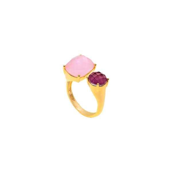 Anillo rosa adaptable