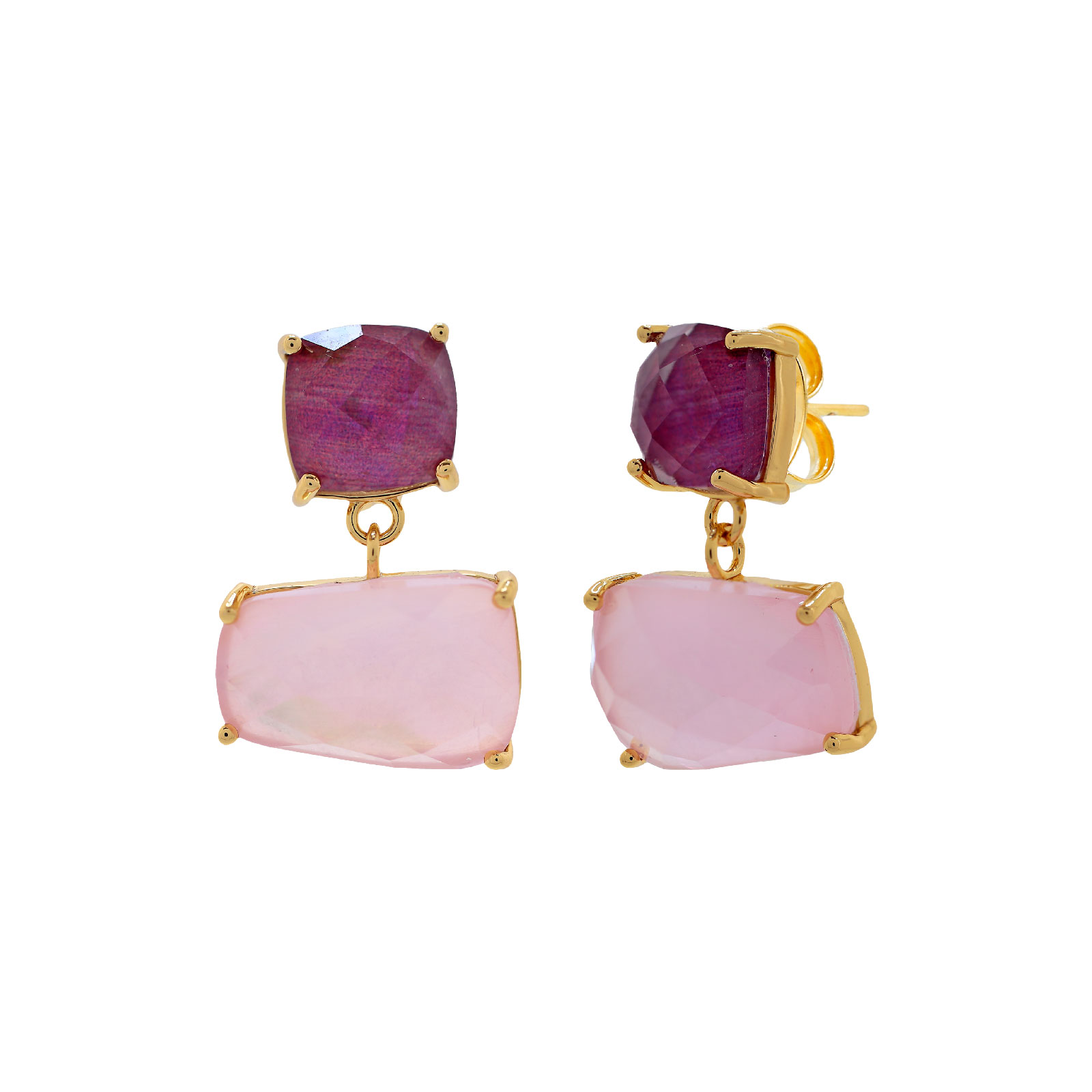 Fuchsia pink earring