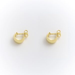 GLOSSY GOLD PLATED HOOP 8MM