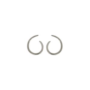 SHAPED RING RHODIUM PLATED GLOSS 27 * 22