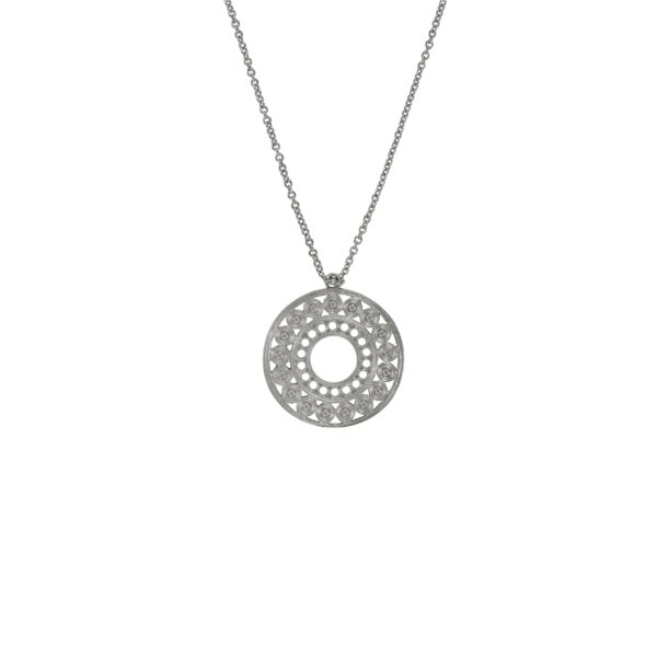 COLLAR ETNICO CHAPADO RODIO MATE