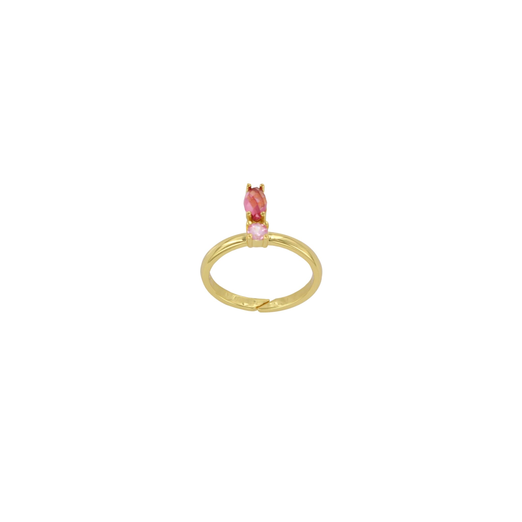 Anillo mini rosa fuccia