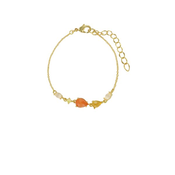 Pulsera naranja con alargador