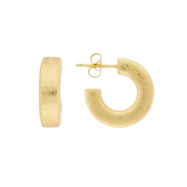 18 MM MATT GOLD PLATED RING