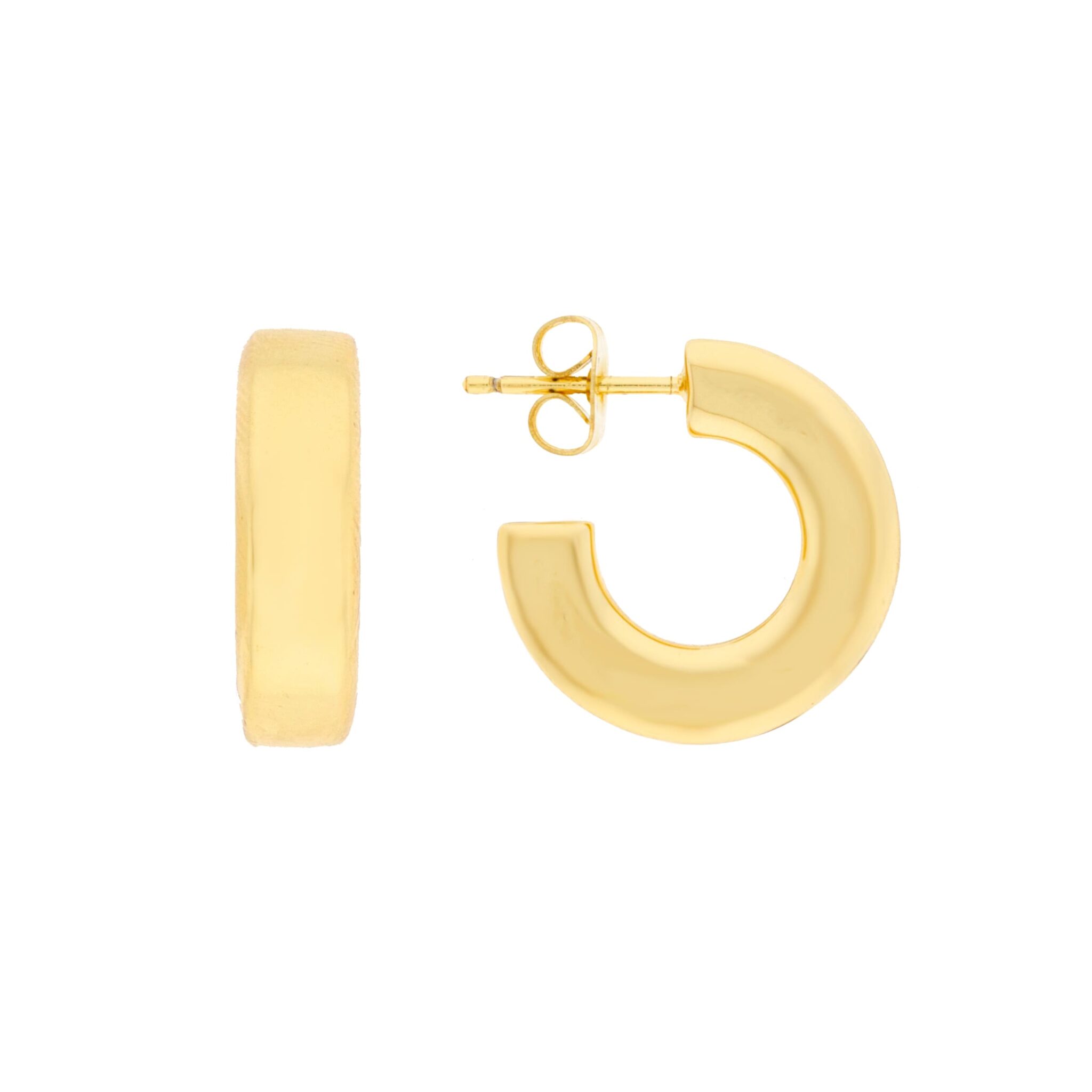 ARO 18 MM CHAPADO ORO BRILLO