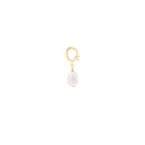 GOLD PLATED AND NATURAL PEARL PENDANT 11MM