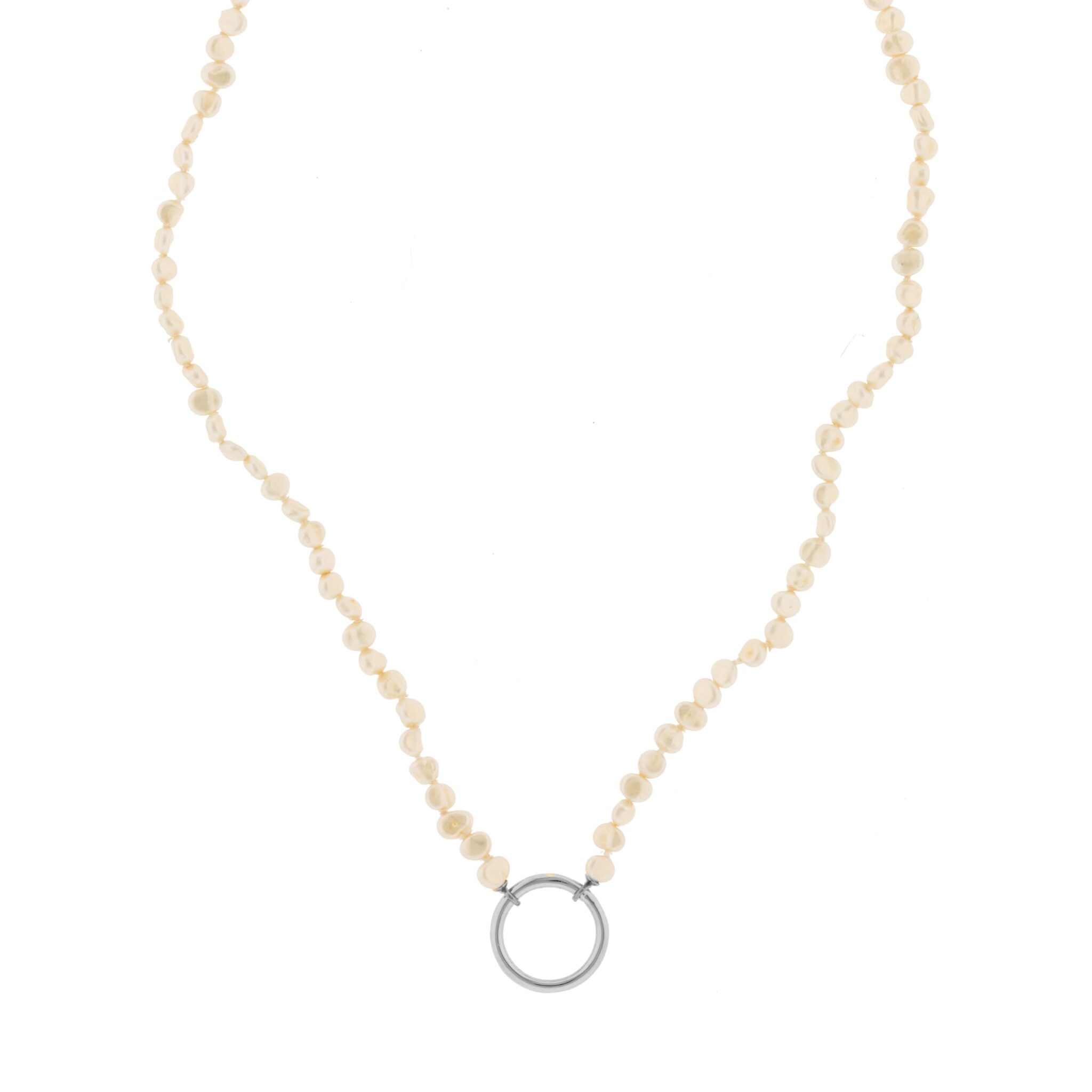 COLLAR IRREGULAR PERLAS ORQUIDEA CIERRE EXTRA