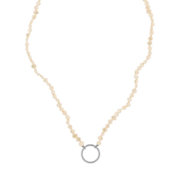 COLLAR IRREGULAR PERLAS ORQUIDEA CIERRE EXTRA