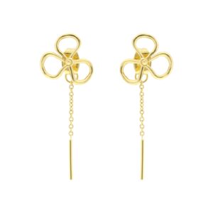 SLOPE DORADO gold plated clover and Daisy Chain