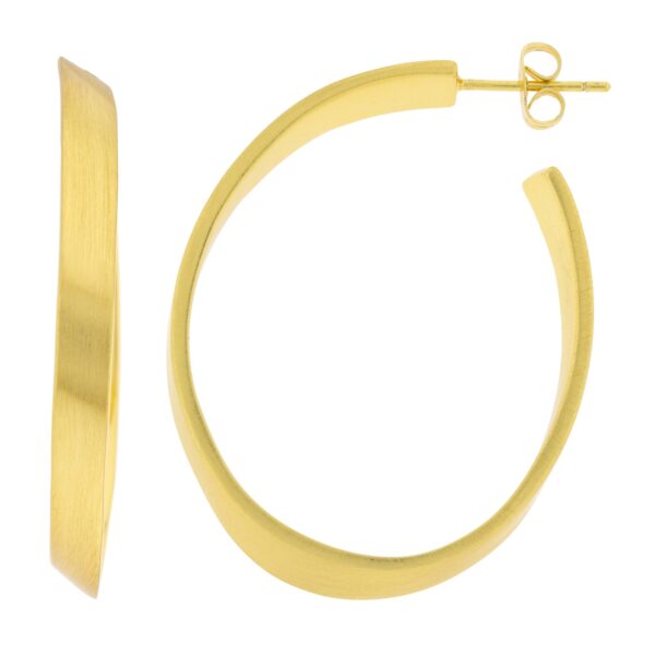 OVAL DORADO ARO 42mm gold plated MATE AND SHINE