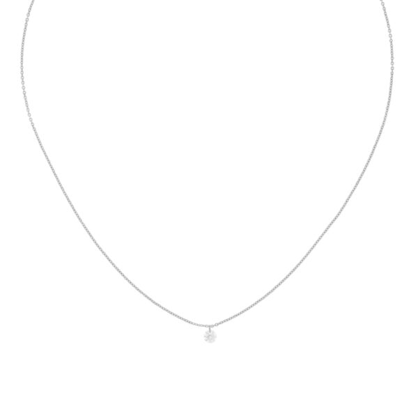 SILVER COLLAR COLLAR COLLECTION MINIMAL DOUBLE CIRCONITA C