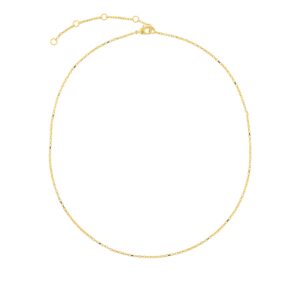 CADENA FINO 38CM MAS ALARGADOR 7CM CHAPADA ORO