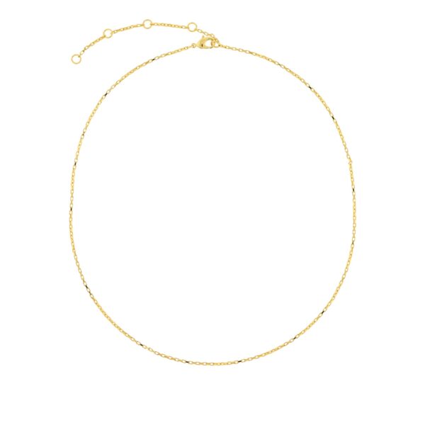 CADENA FINO 38CM MAS ALARGADOR 7CM CHAPADA ORO