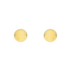 PENDIENTE DORADO BOLITA 5MM CHAPADO ORO