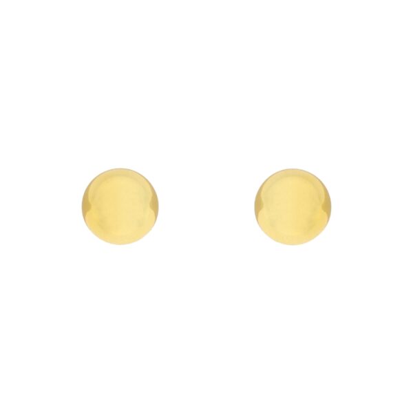 PENDIENTE DORADO BOLITA 5MM CHAPADO ORO