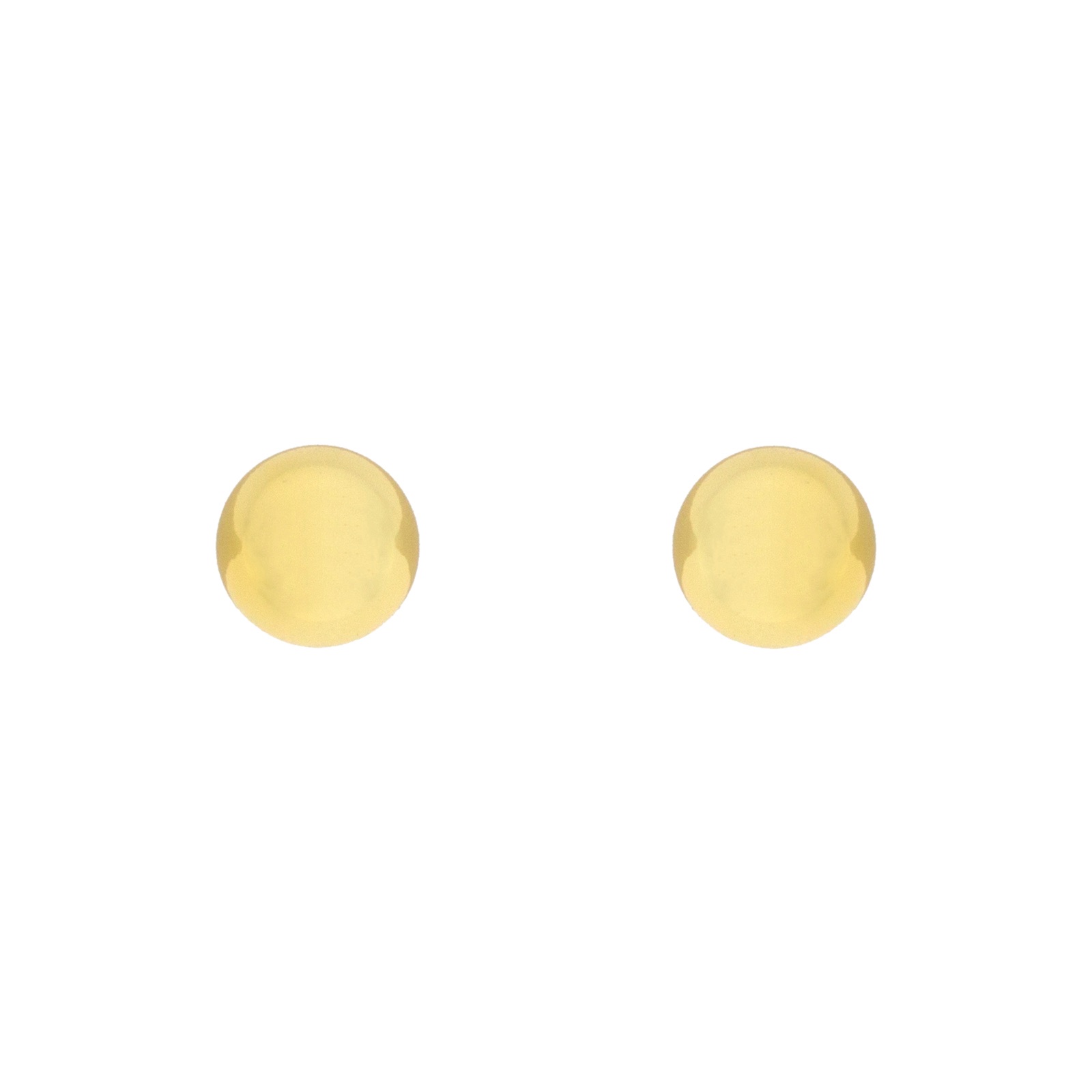 PENDIENTE DORADO BOLITA 5MM CHAPADO ORO