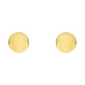 PENDIENTE DORADO BOLITA 7MM CHAPADO ORO