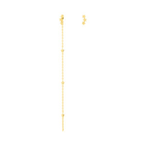 GOLD-PLATED DESIGUAL STARS EARRING