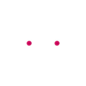 3.5mm ball earring with pink enamel