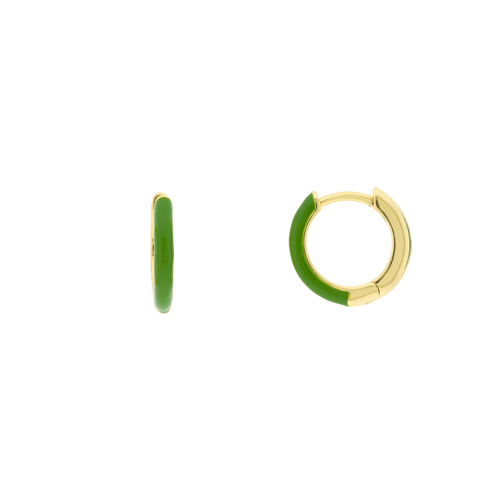 Aro verde con esmalte