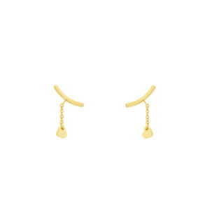 Barca earring with gold plated pearl