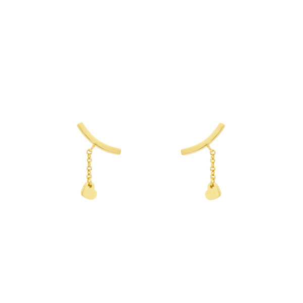 Barca earring with gold plated pearl