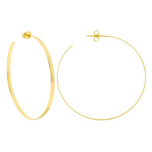 ARO FINO PLANO 50MM CHAPADO ORO