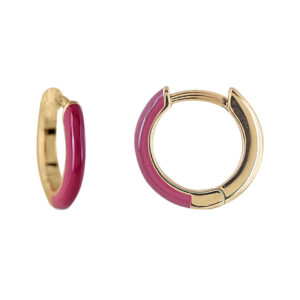 ENAMELLED AND GOLD-PLATED LILAC RING