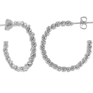 19MM HOOP WITH GOLD PLATED DRAWING