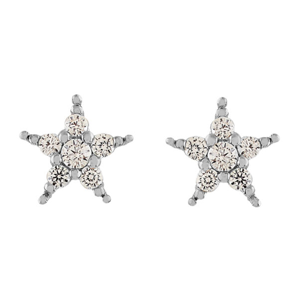 STAR EARRING WITH ZIRCONIA