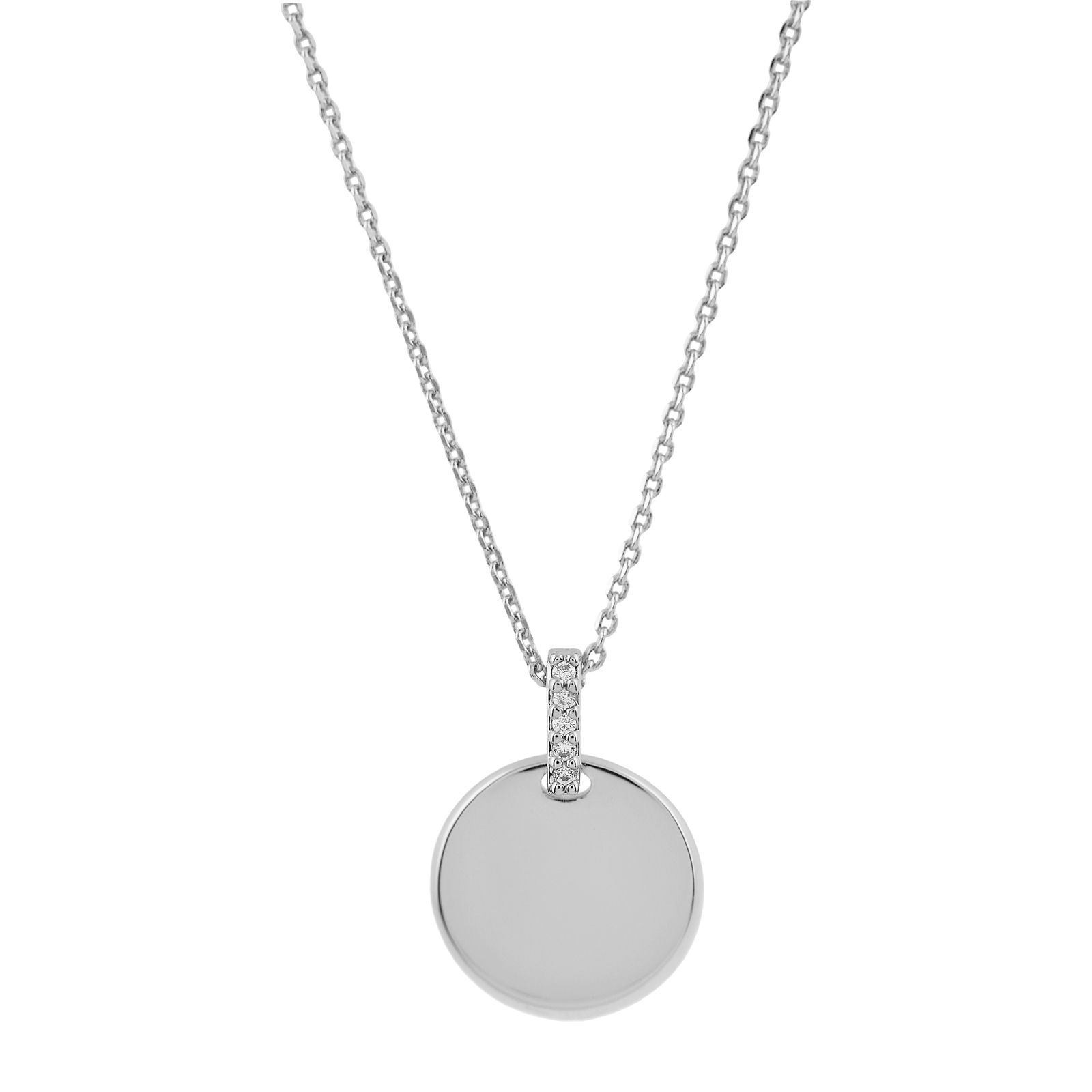 COLLAR CON MONEDA Y REASA CON CIRCONITAS