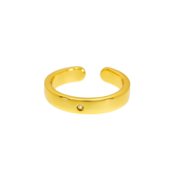 ANILLO UNIVERSAL LISO CON CIRCONITA