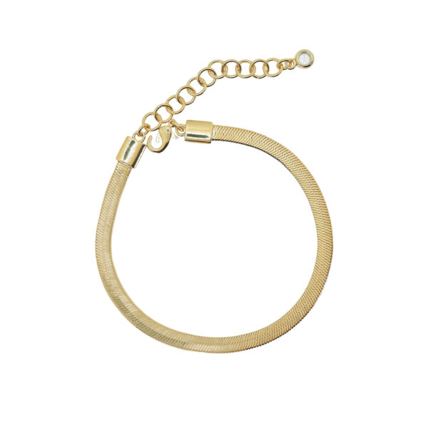 4MM MESH BRACELET WITH 16+3CM AND ZIRCONIA