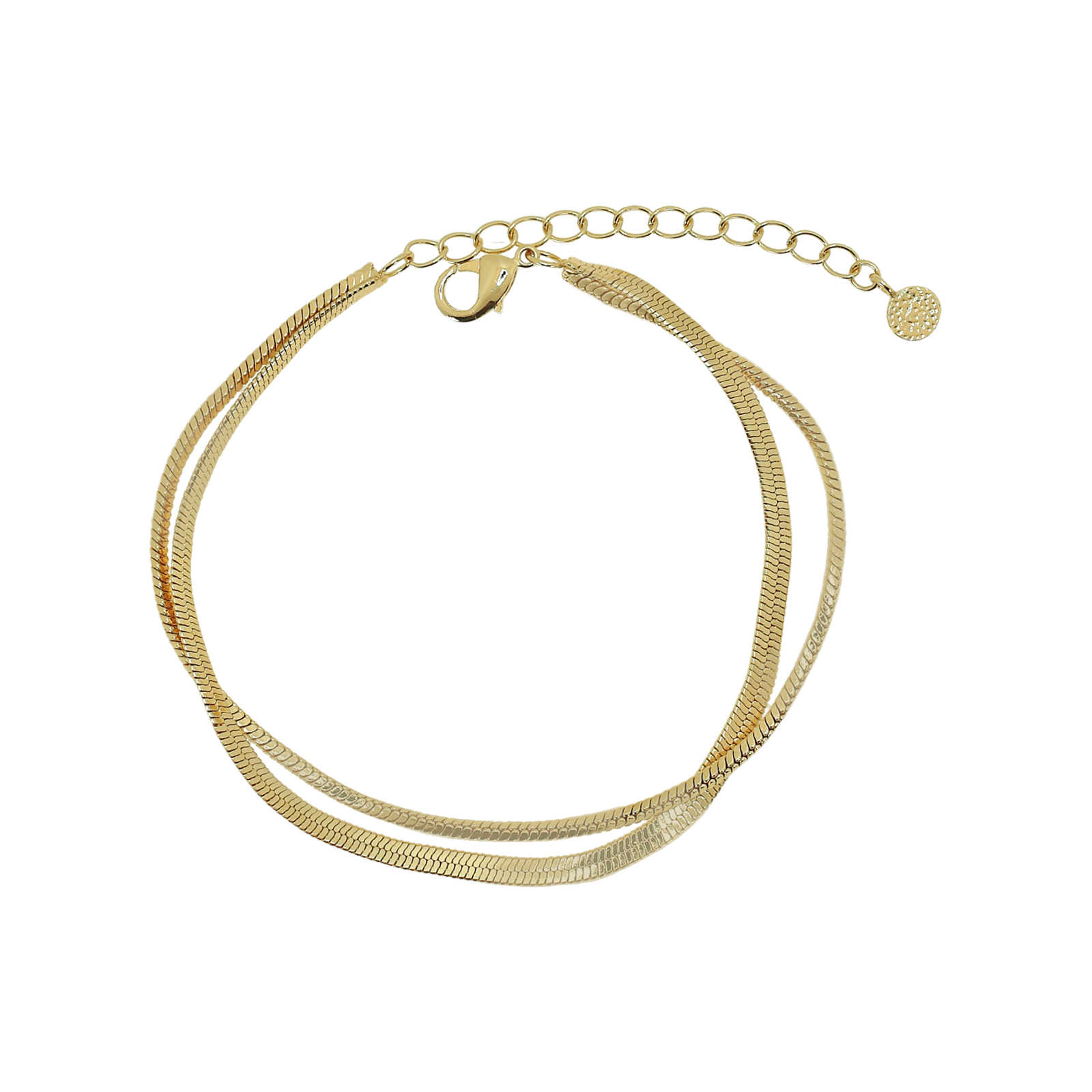 DOUBLE MESH BRACELET WITH 16+3CM