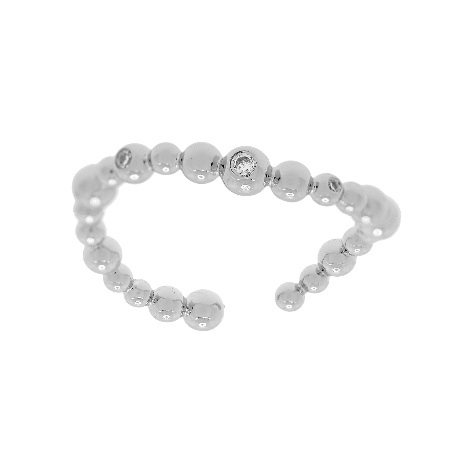 ANILLO  CON CIRCONITAS TALLA UNIVERSAL
