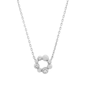 COLLAR CON BOLITAS Y CIRCONITAS 38+ 7CM DE ES