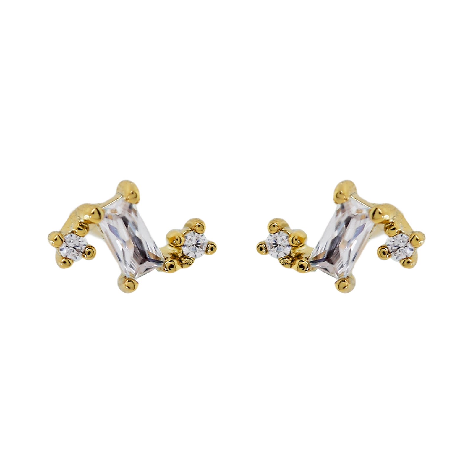 MINI EARRING WITH WHITE ZIRCONIAS