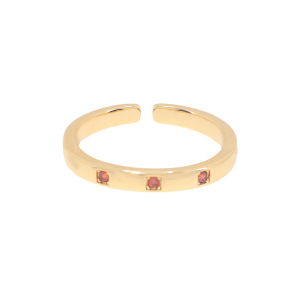 ANILLO TALLA UNIVERSAL CON 3 CIRCONITAS