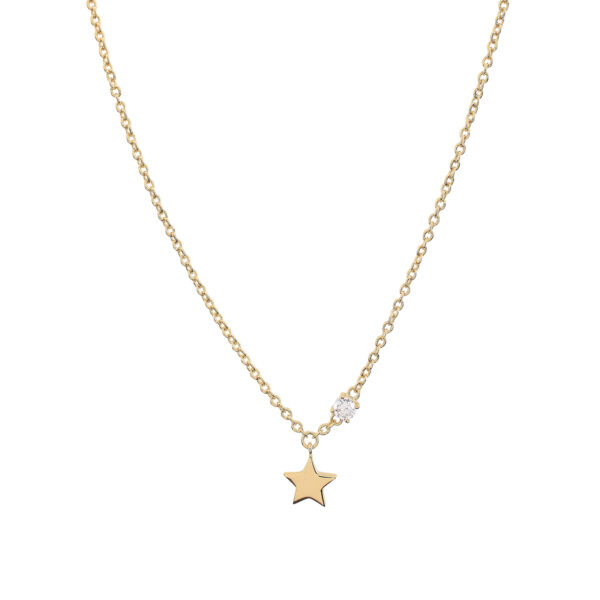 Collar estrella y circonita