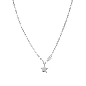 Star and zircon necklace