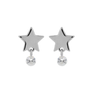 Pendiente con estrella y circonita