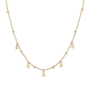 Collar con multi estrellas y bolitas