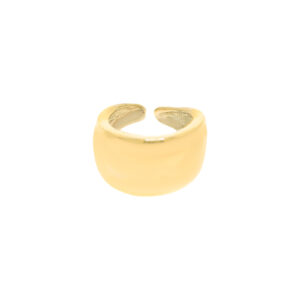 Anillo talla universal acabado brillo chapado oro 18ktes.