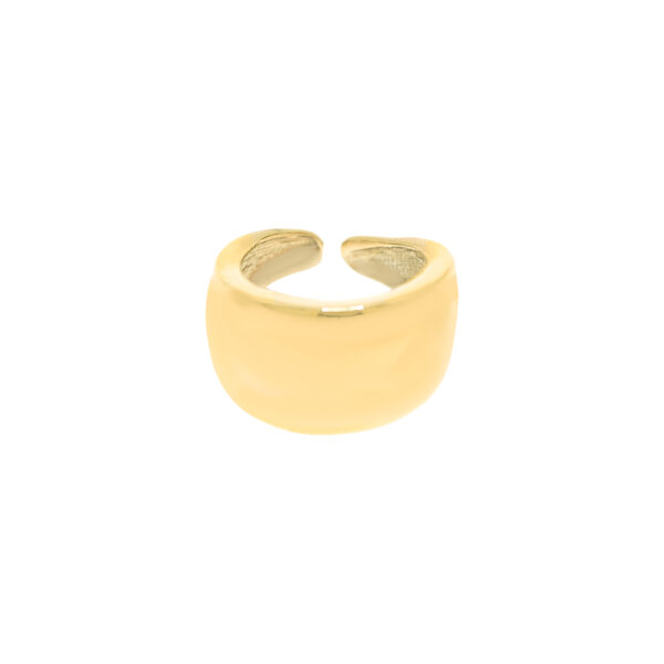 Anillo talla universal acabado brillo chapado oro 18ktes.